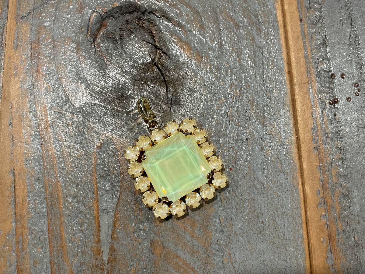 Yellow Square Interchangeable Pendant
