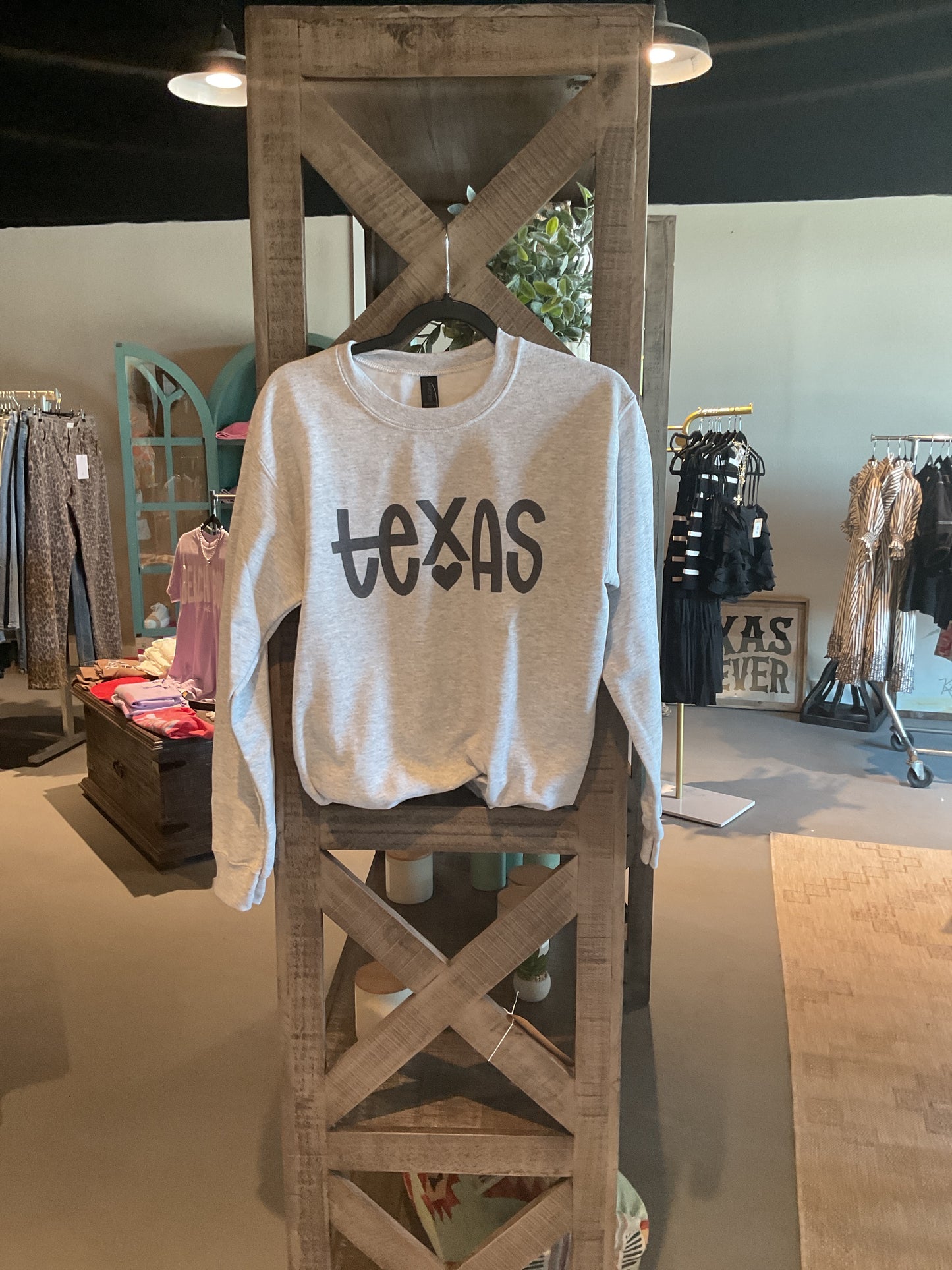 JP03 Ash Grey Texas Love Sweatshirt