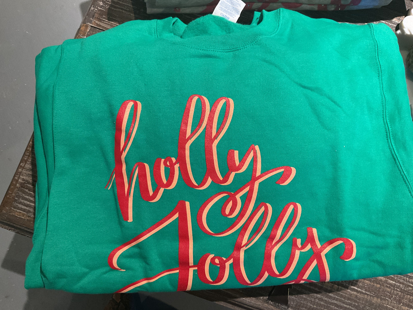 Holly Jolly Green Sweatshirt Youth