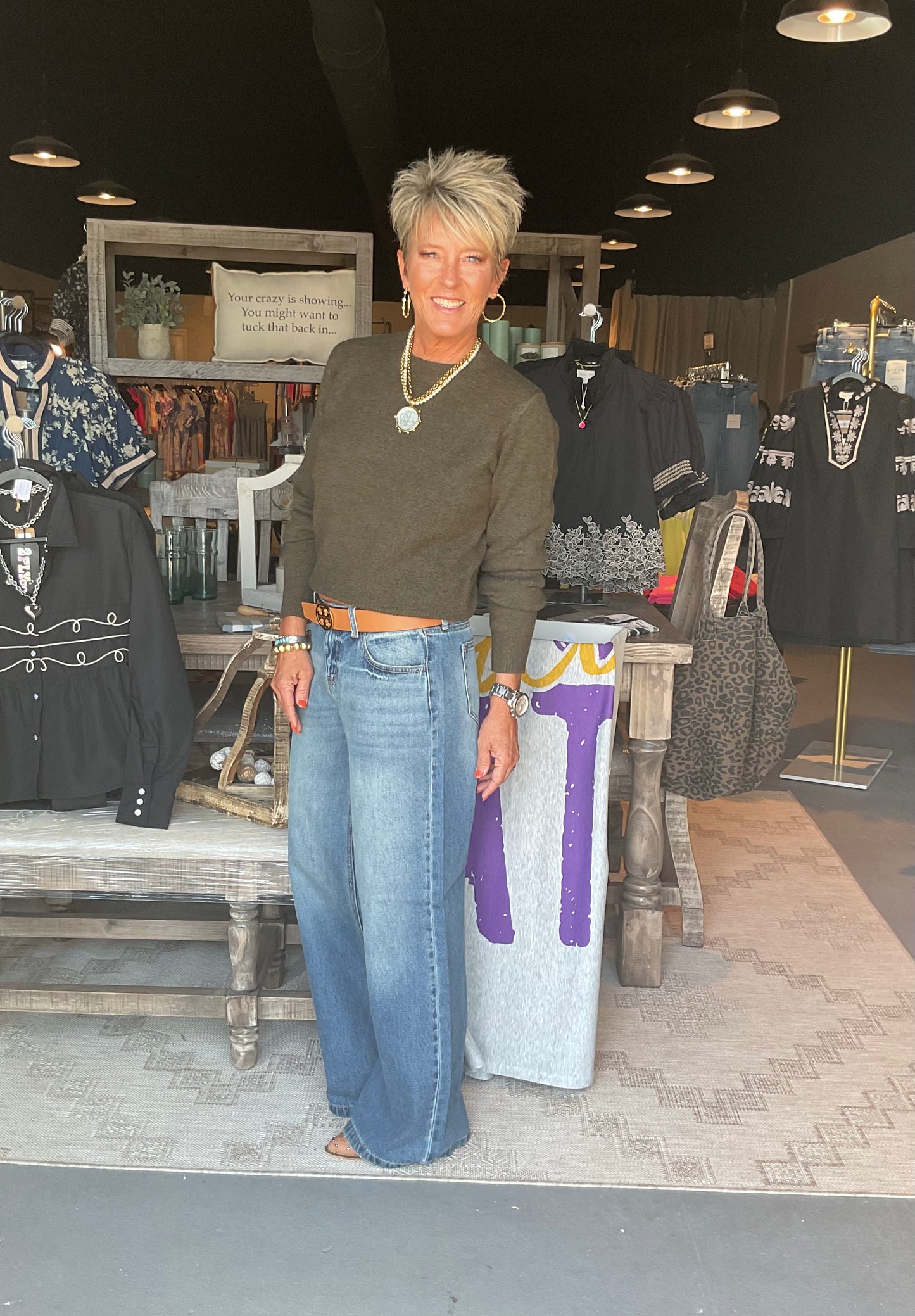 CL01 Tint Low Rise Wide Leg Jeans