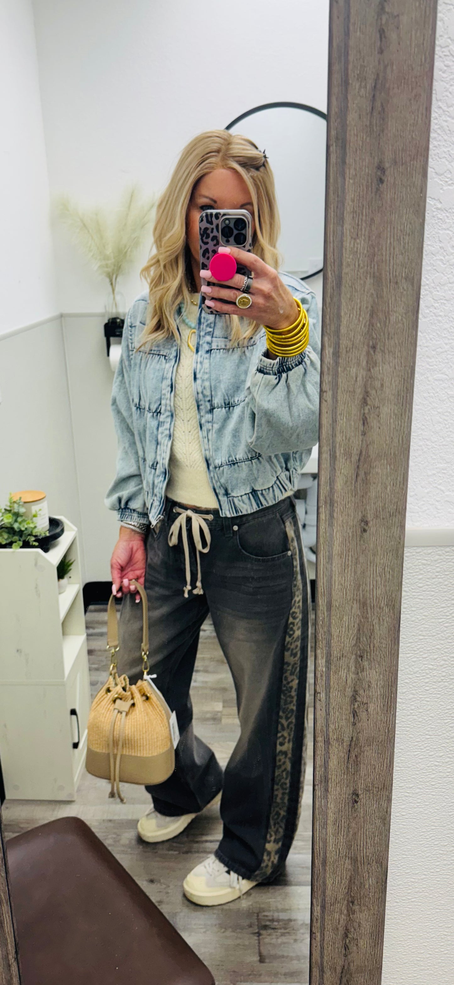 Quilted Denim Jacket