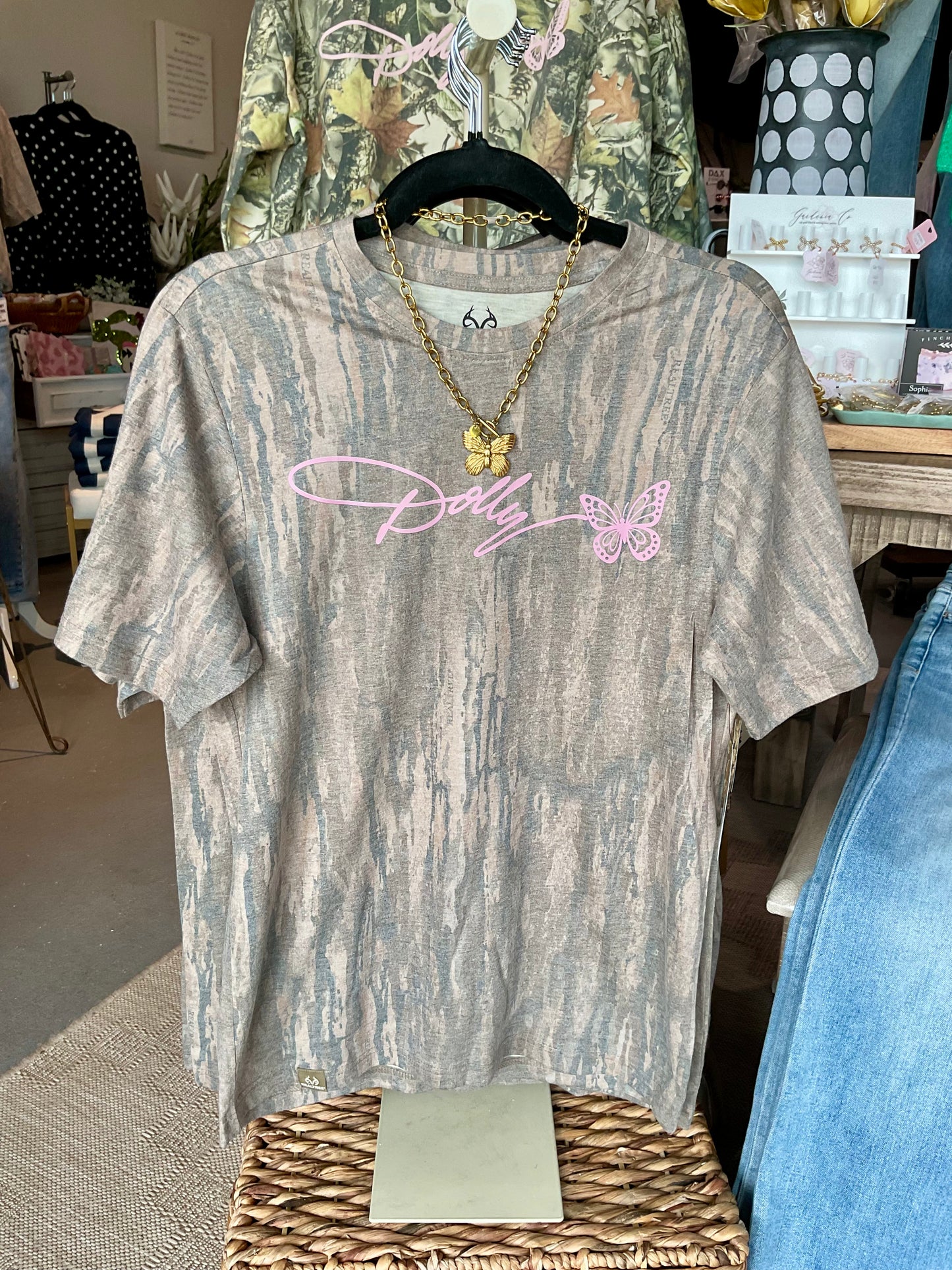 Pink Dolly Camo Tshirt