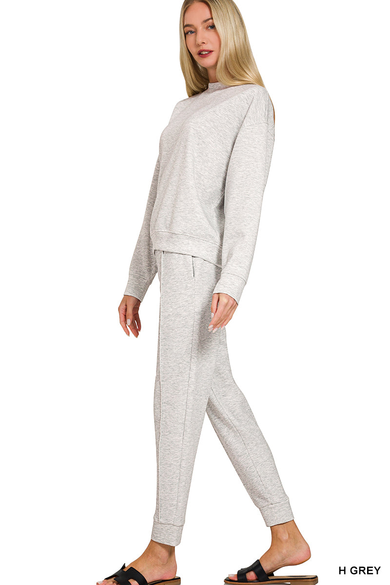 Scuba Mockneck Pullover & Joggers Set