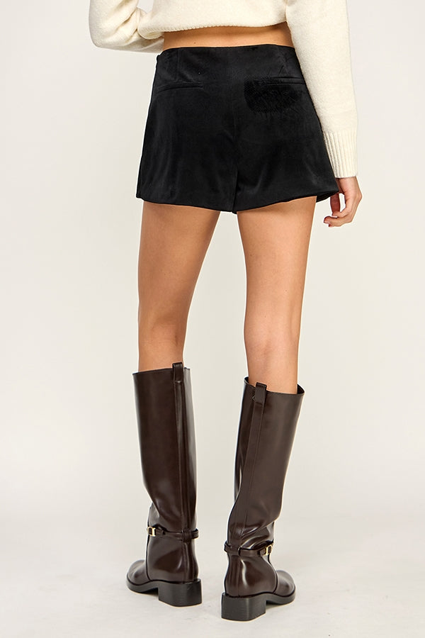 Velvet Mini Skort