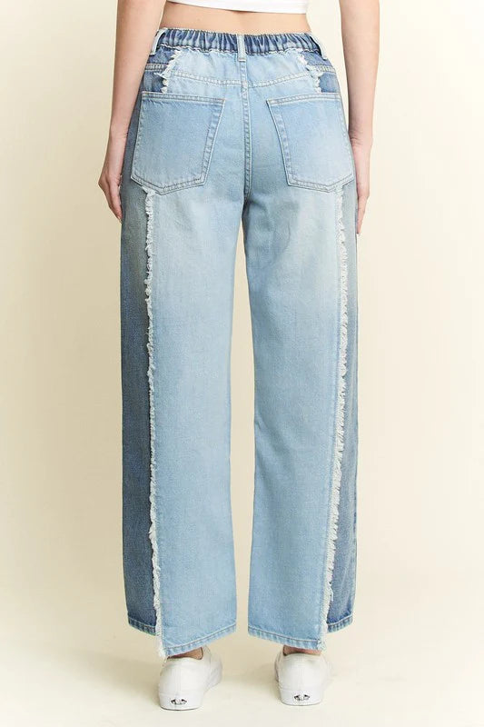 Split Decision Denim Pants