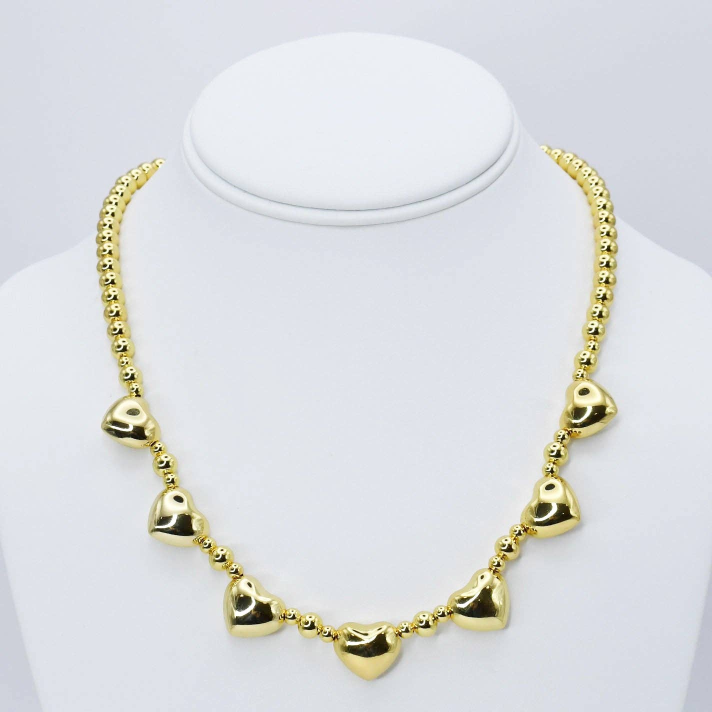 Hearts and Beads Necklace