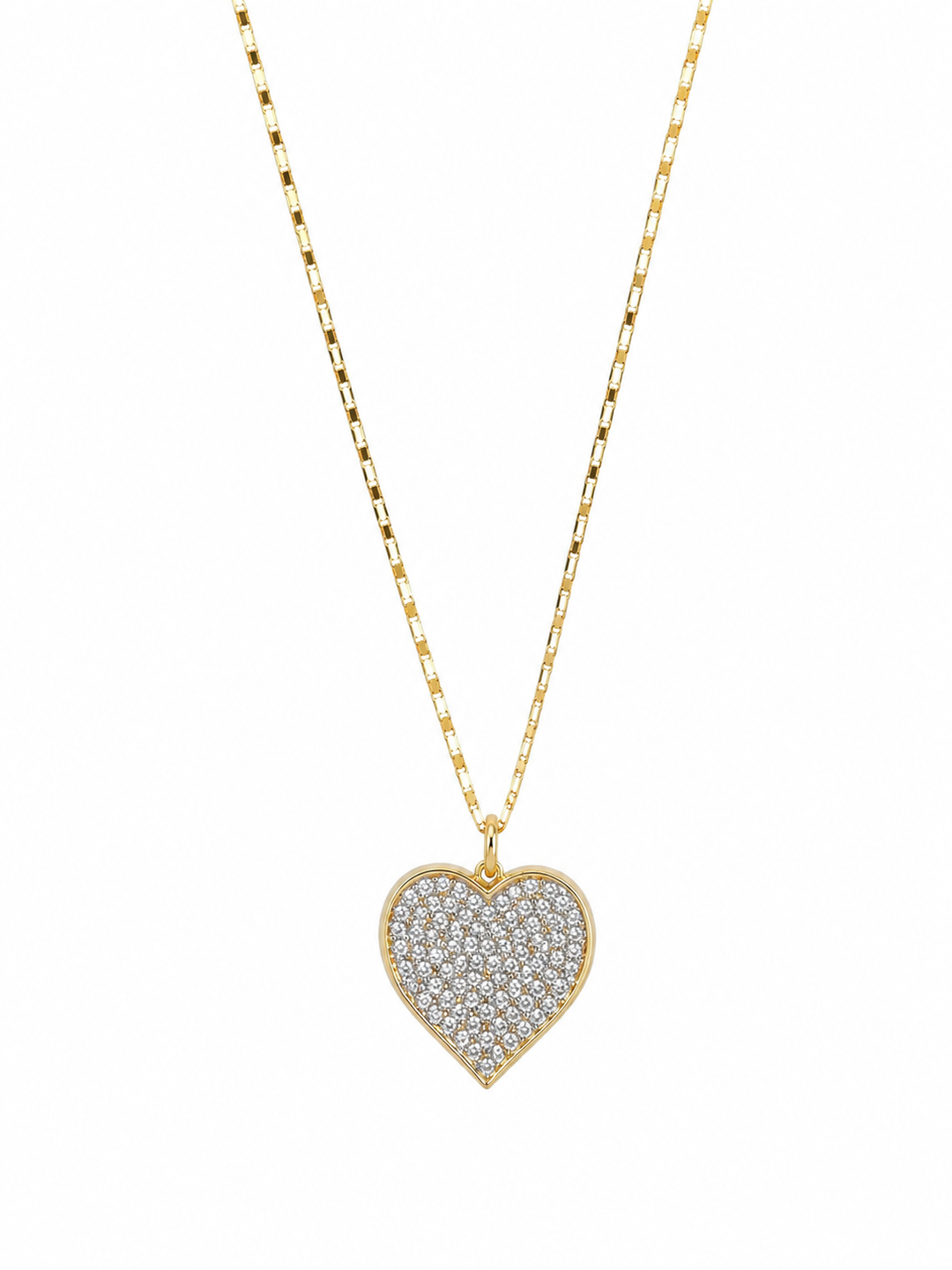 Glittering Heart Necklace by Alexa Paige