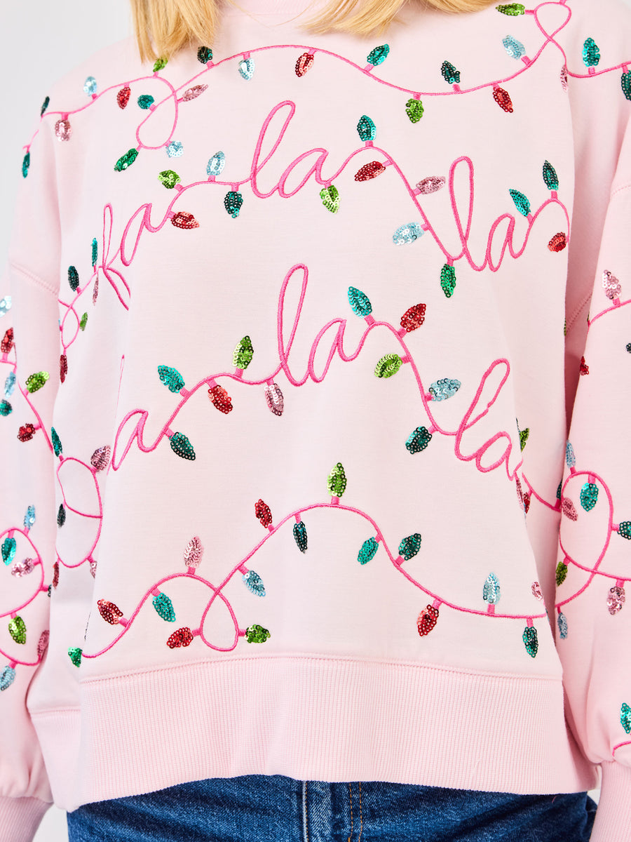 Millie Sweatshirt Fa La La Lights by Mary Square
