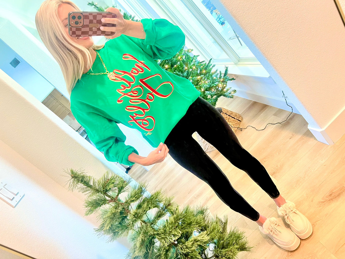 Holly Jolly Green Sweatshirt