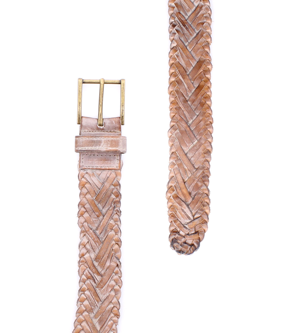 Proem Belt in Tan Rustic White by Bedstu