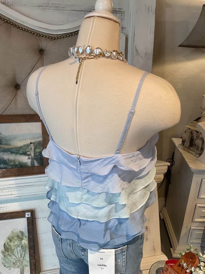 Tiered Ruffle Layered Cami Top