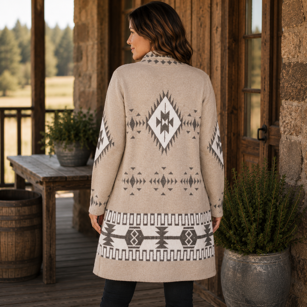 Venario Monika Ultra-Soft Southwestern Cardigan