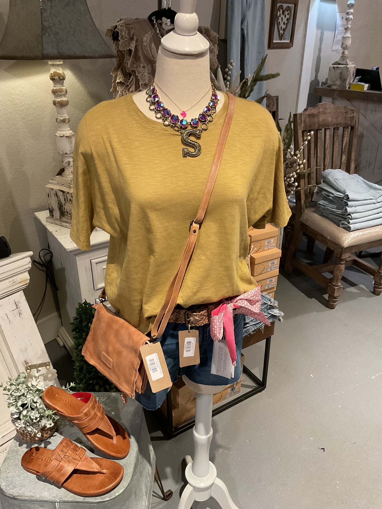 Skylar Top Dark Khaki
