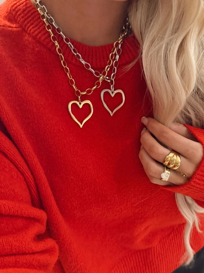 Shelly Open Heart Necklace