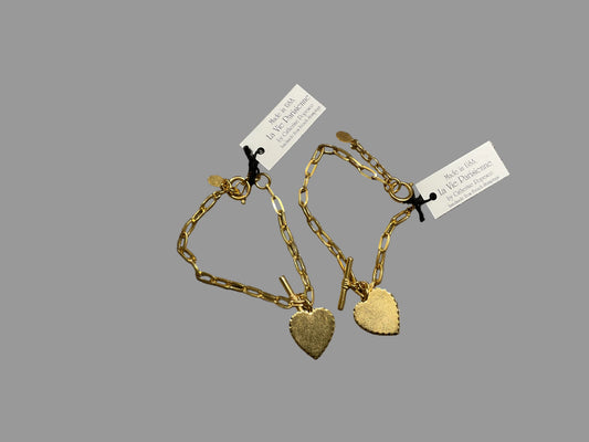 LV05 Heart Charm Bracelet