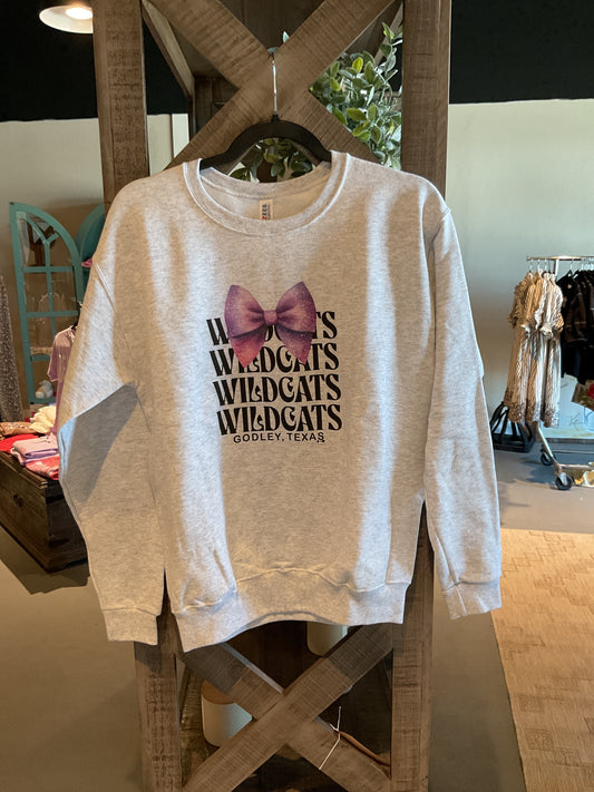 HH01 Wildcats Repeat Bow Sweatshirt