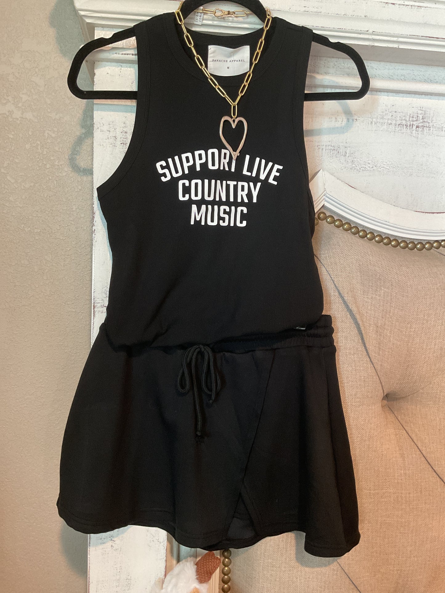 Black Athletic Skort