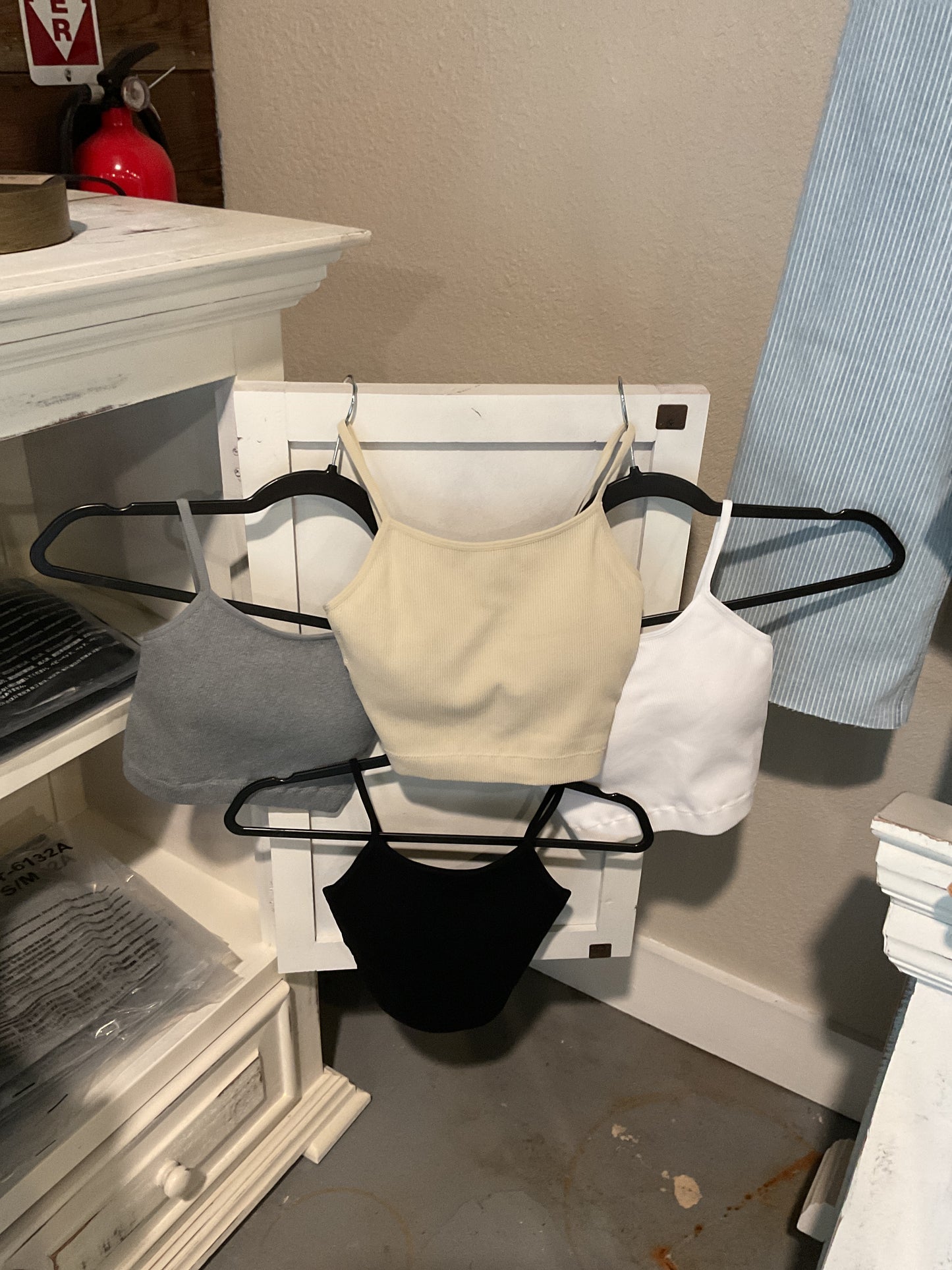 Ribbed Bralette Beige
