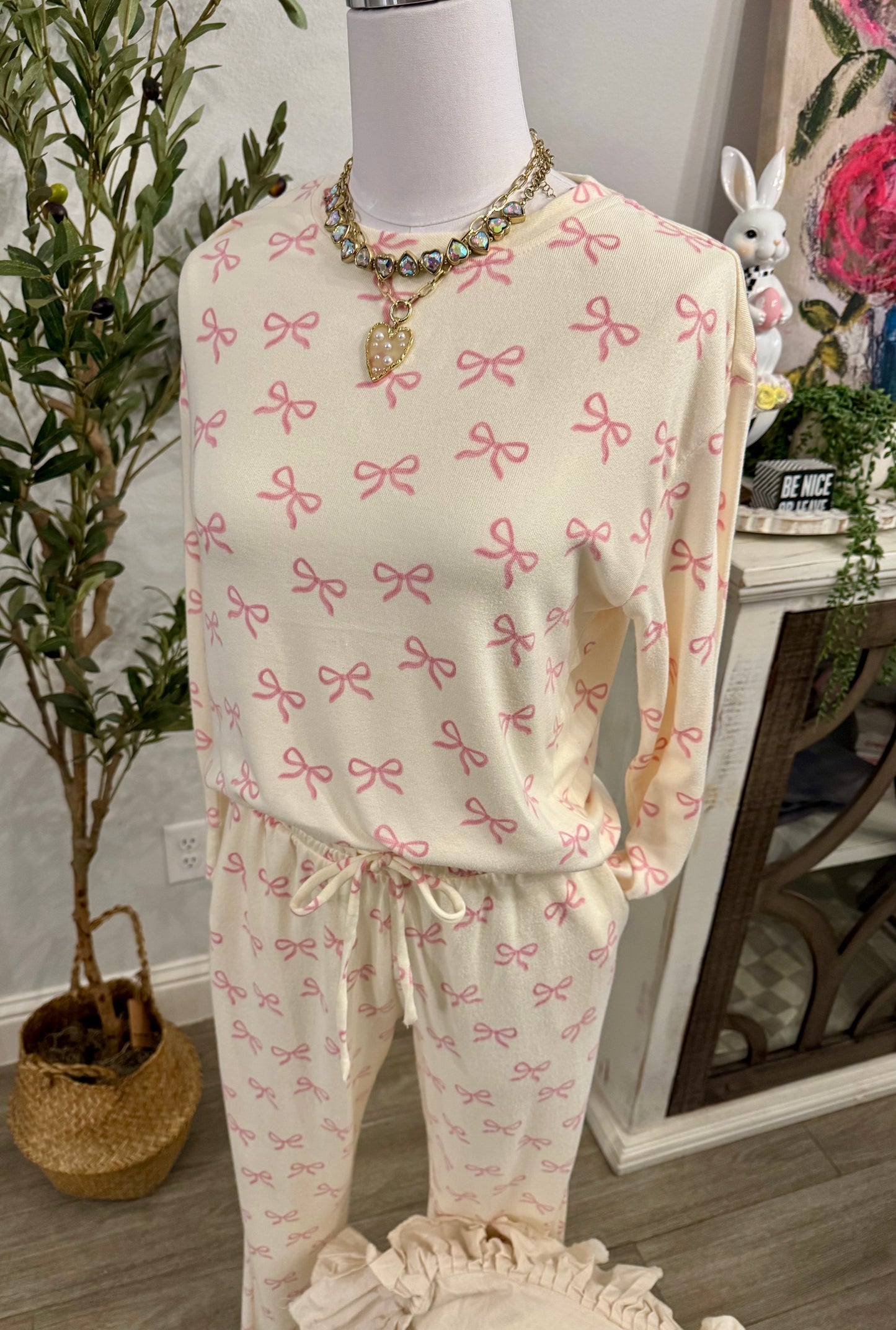 Bows Jogger Set by Mary Square