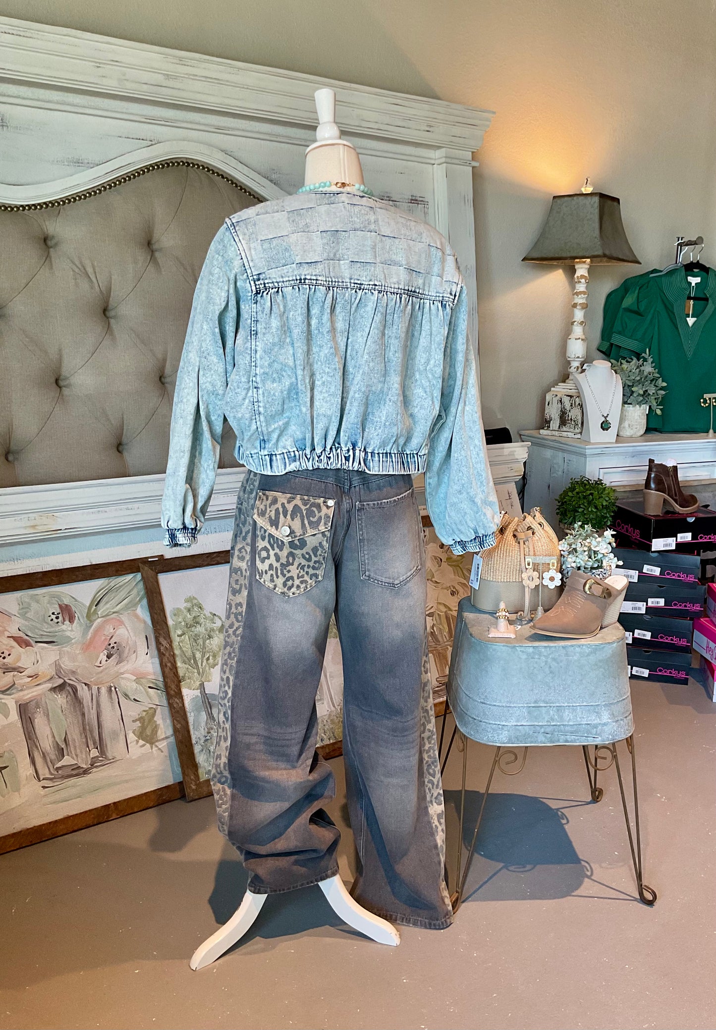 Quilted Denim Jacket