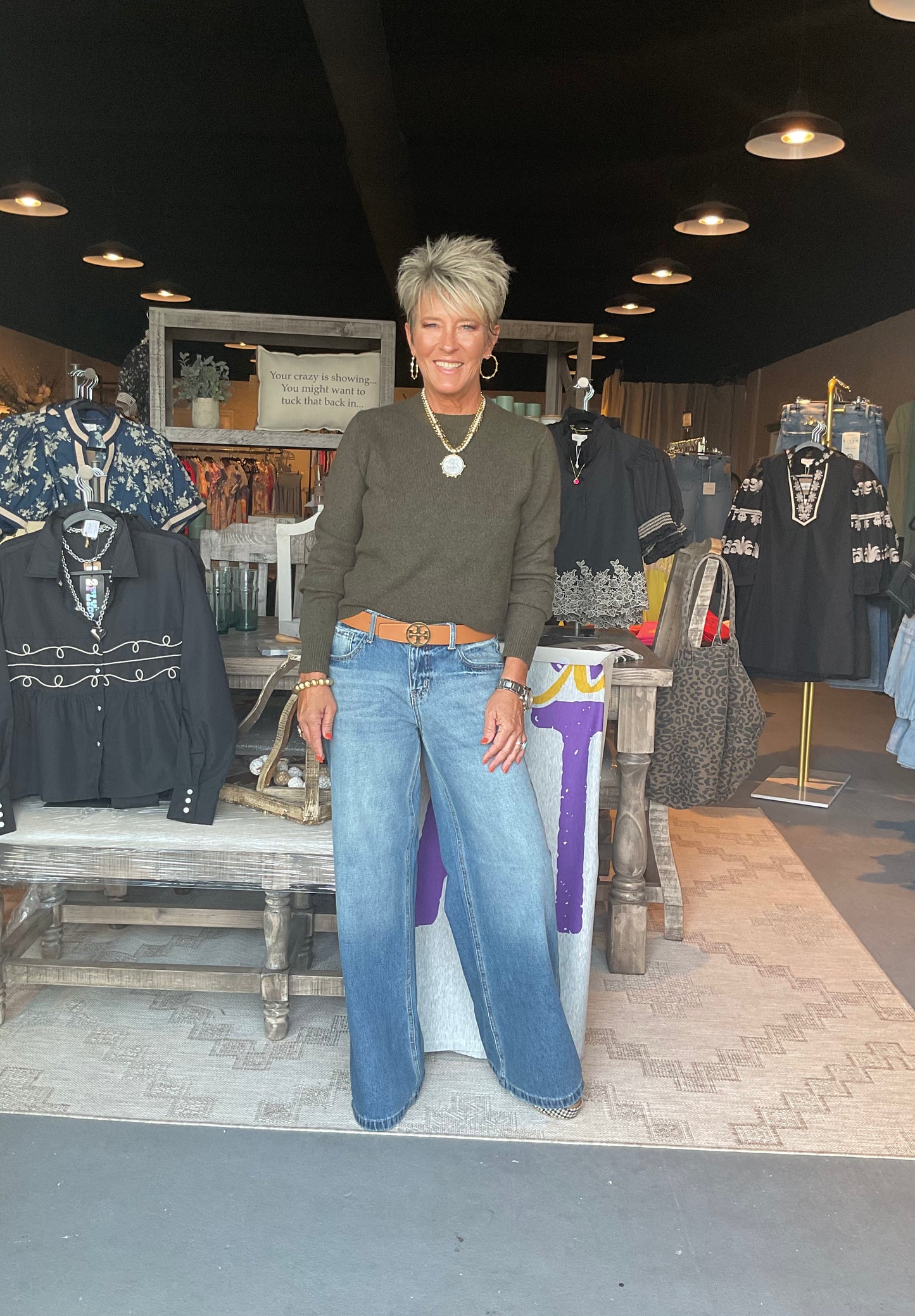 CL01 Tint Low Rise Wide Leg Jeans