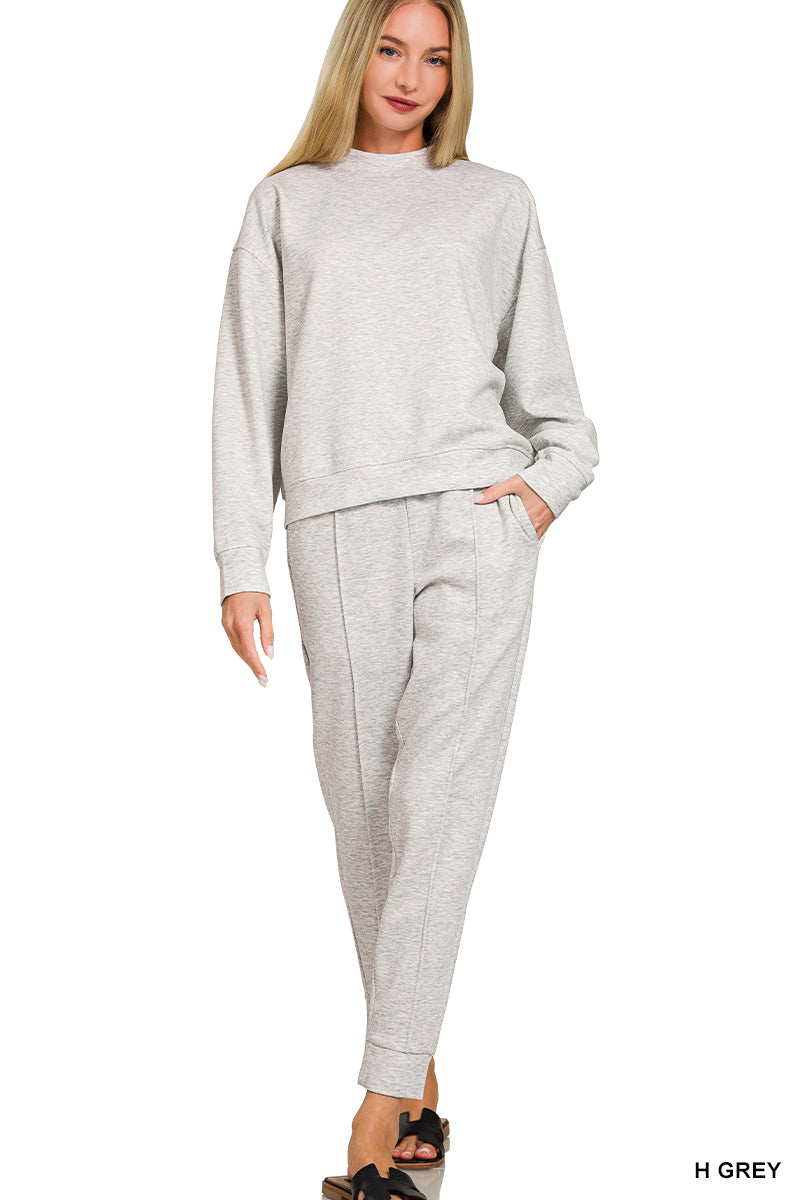 Scuba Mockneck Pullover & Joggers Set