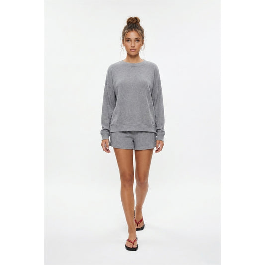 Charcoal Striped Set