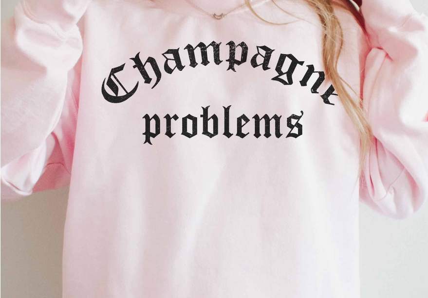 Champagne Problems Oversized Sweatshirt