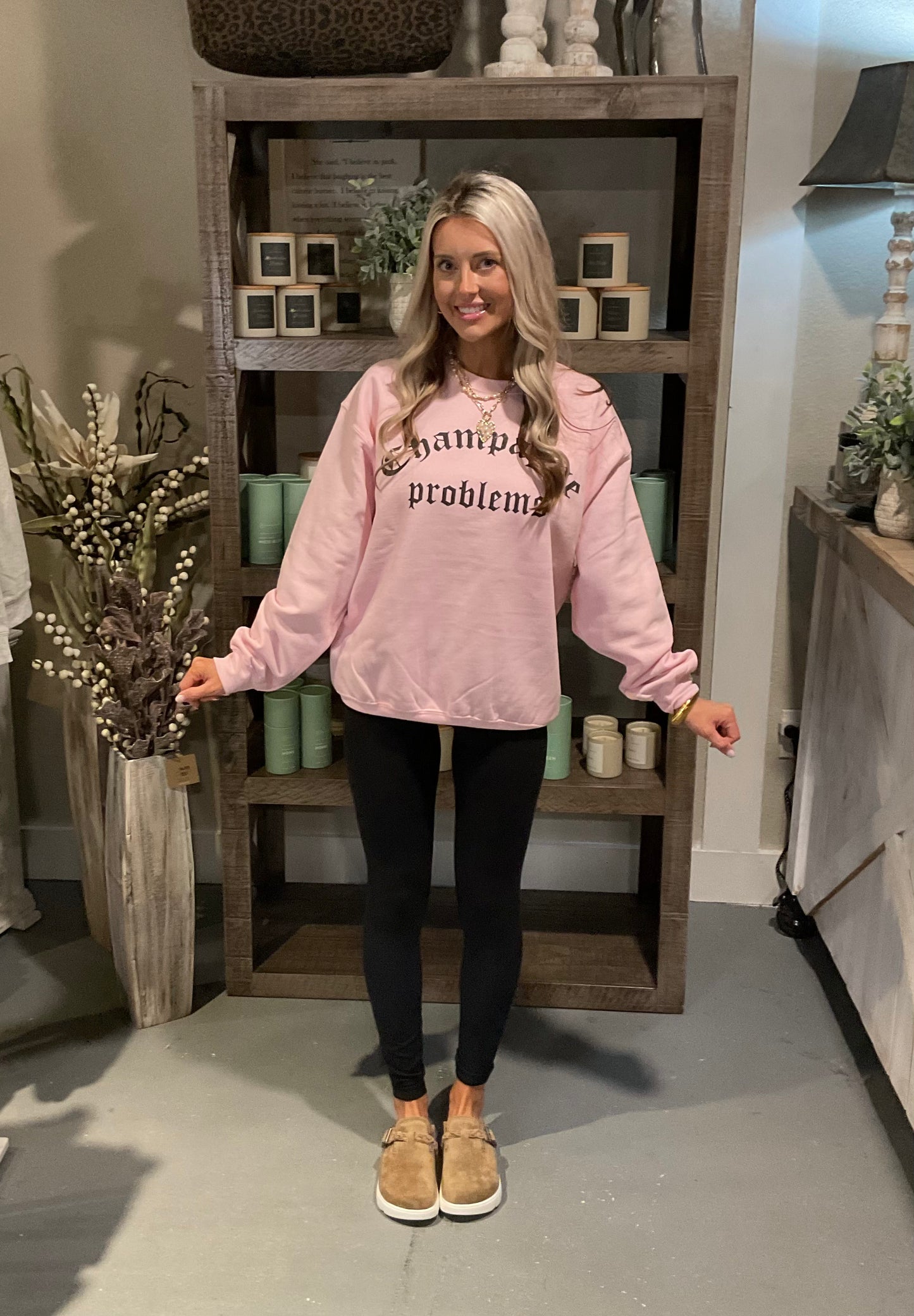 Champagne Problems Oversized Sweatshirt