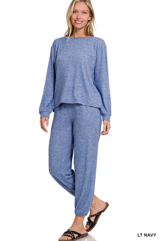Hacci Lounge Set in Light Navy