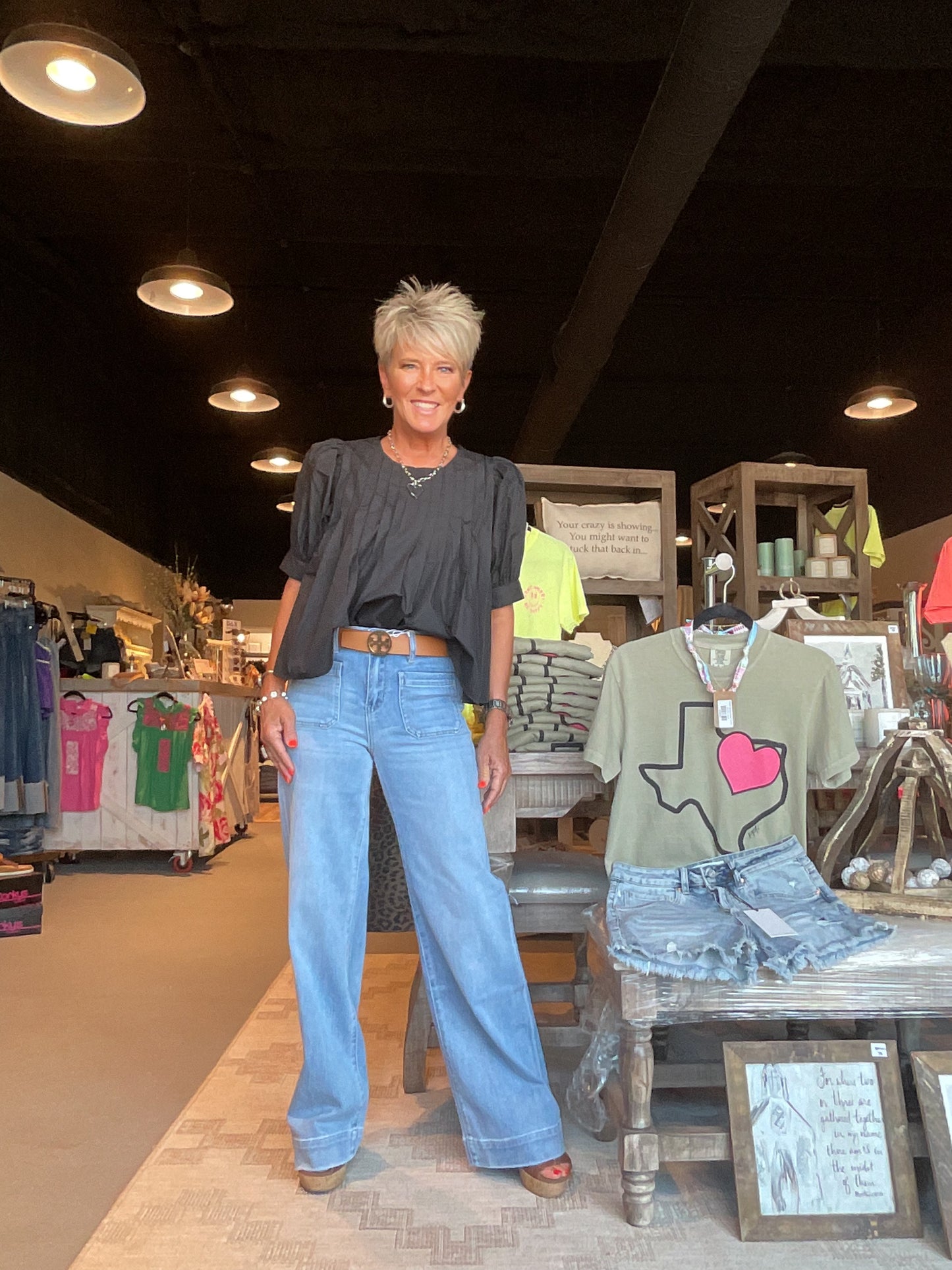 FM03 High Rise Wide Leg Trousers Jeans