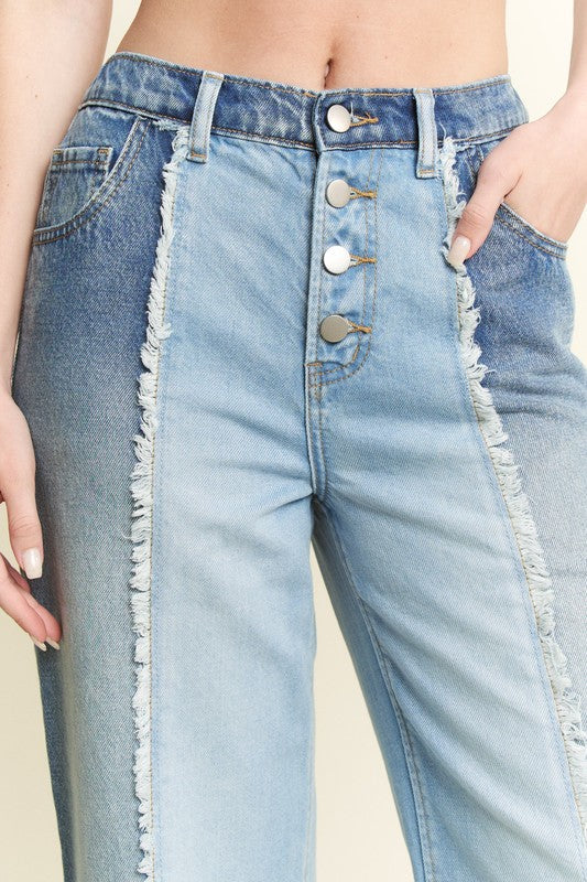 Split Decision Denim Pants