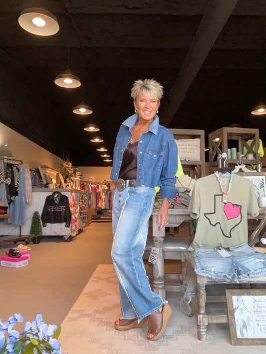 Split Decision Denim Pants