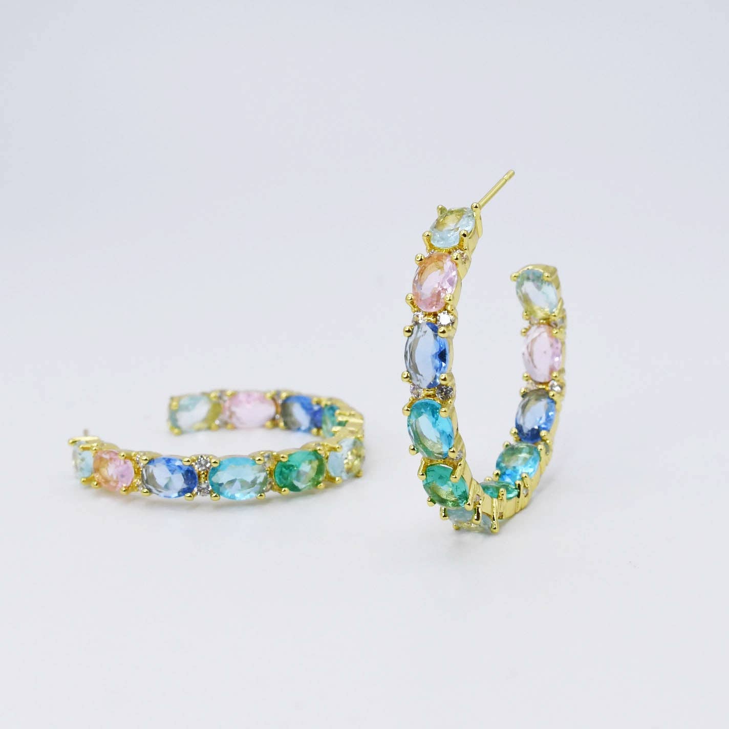 Pastel Dreams Hoop in Gold