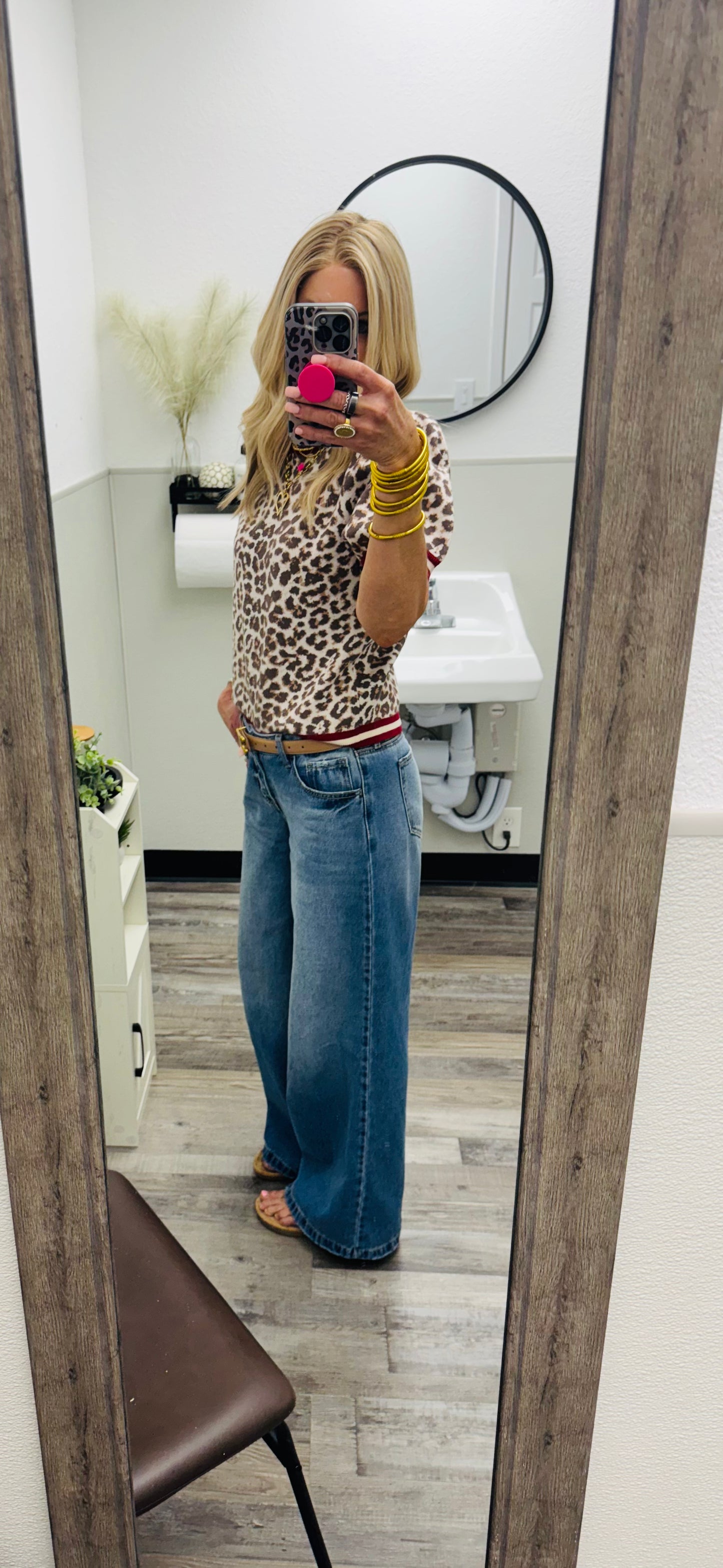 CL01 Tint Low Rise Wide Leg Jeans