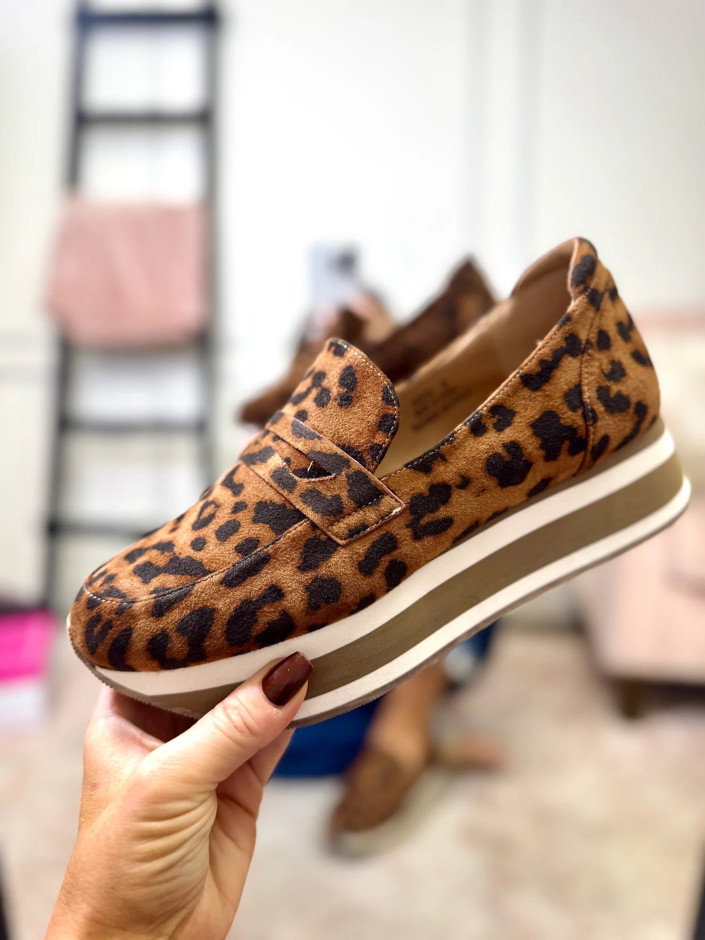 Leopard SHEESH Corkys Platform Shoe