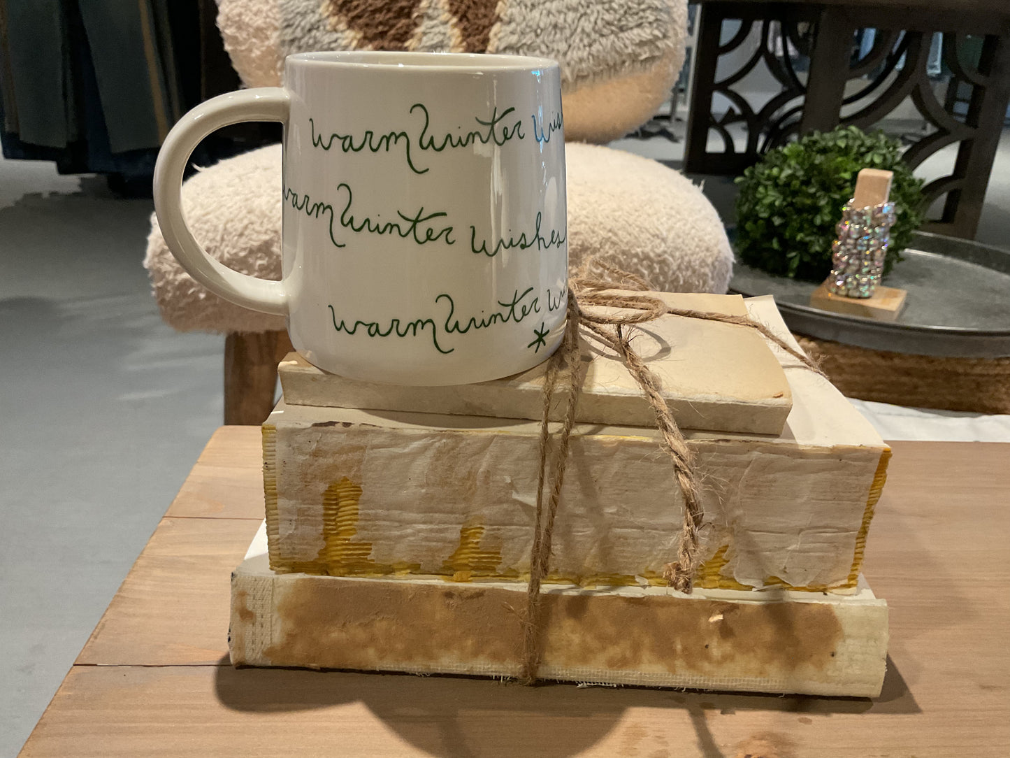 Holiday Stoneware Mug with Holiday Sayings