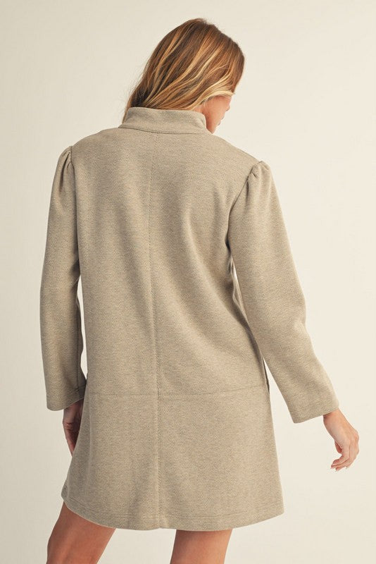 Taupe Wool Dress