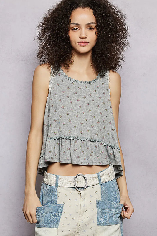 Grey Sleeveless Multi