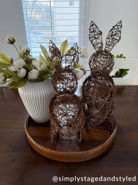 Woven LED Bunny sitters small