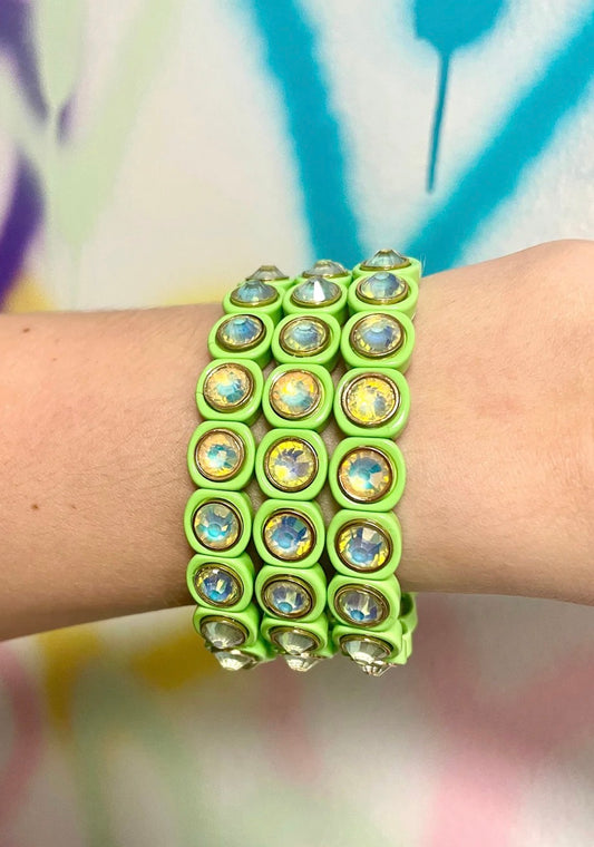 Sasha Bracelet Lime Green