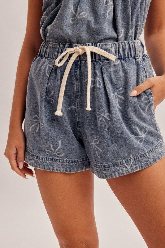 Drawstring Bow Shorts