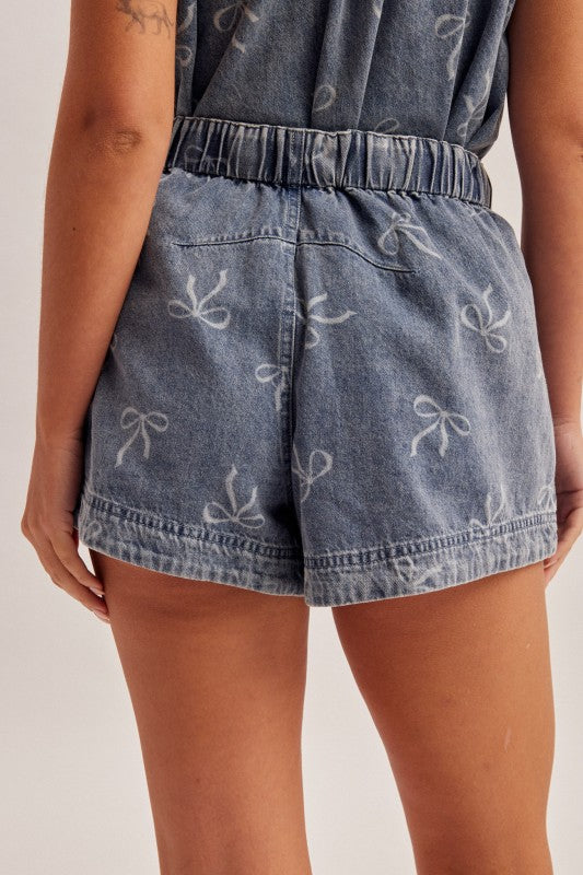 Drawstring Bow Shorts