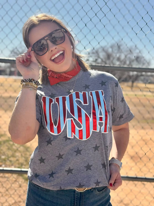 USA Grey Star shirt