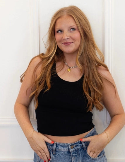 Two Tone Star Necklace